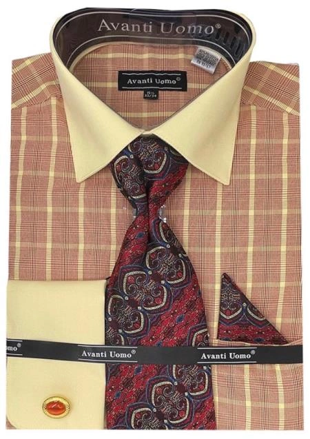 Red Checkmate: The Ultimate Tone-on-Tone Shirt for Men